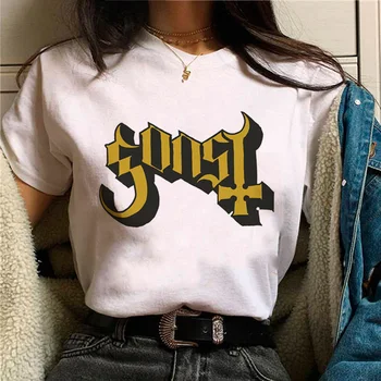 Футболка Ghost Band женская футболка с графическим рисунком, забавная одежда графического дизайнера для девочек