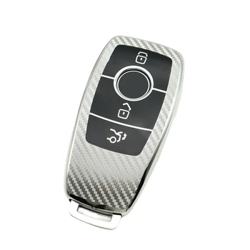 Чехол для ключей от автомобиля с текстурой углеродного волокна, защитный чехол для Mercedes-Benz GLC260L 300L GLB200