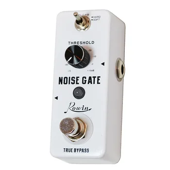 Эффекты шумоподавления педали Rowin Guitar Noise Gate Жесткие и мягкие режимы True Bypass для получения прозрачного тона