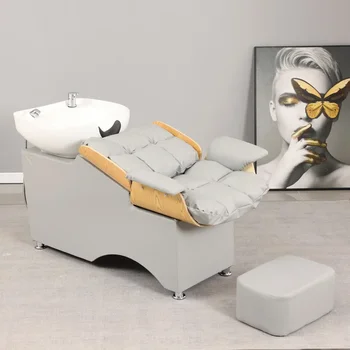 Японский Головной Спа-Шампунь Кресло Beauty Lounge Циркуляция Воды Для Мытья Волос Постельная Терапия Для Взрослых Использование Шампуня Салонная Мебель MQ50XF