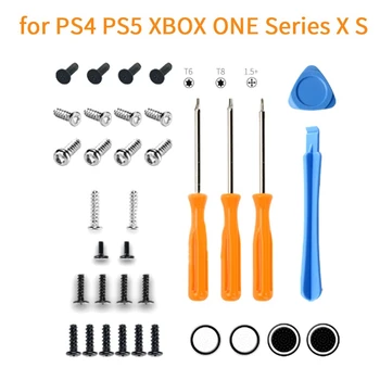 1 комплект Сменных аксессуаров для PS4 PS5 ONE Series X S Ремонт ручки с крестом Набор винтов T6T8 Инструмент для ремонта ручки