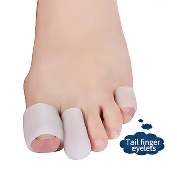 1 пара накладок на мозолистые пальцы ног Белый силиконовый обезболивающий гель для коррекции большого пальца стопы Z5G3