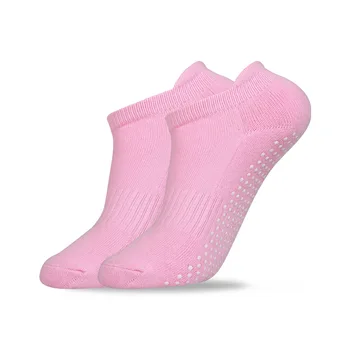 1 пара Носков для Йоги для Женщин, Силиконовый Нескользящий Хлопчатобумажный Носок, Идеально подходящий для Пилатеса, Чистая Штанга, Балетные носки Для тренировок Босиком, Танцевальные носки 5