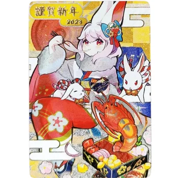 1 шт./компл. Yu Gi Oh Самодельные флэш-карты с грубыми бликами Kurika Cute Rabbit Персонажи аниме DIY Коллекционные карточки Варианты одного процесса 4
