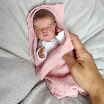10-дюймовая Мини-Кукла Preemie Baby Doll Мягкая Силиконовая Виниловая Реалистичная 3D Кожа С Видимыми Венами, Реалистичная Детская Коллекционная Кукла Bebe Reborn