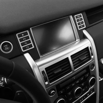 2 шт. Многофункциональная накладка на кнопку консоли, АБС-хром для аксессуаров для спортивных автомобилей Land Rover Discovery 2015-2018 5