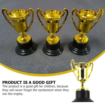 20шт наградных пластиковых стаканчиков Детские призовые кубки призовые кубки игрушечные модели (золотые)