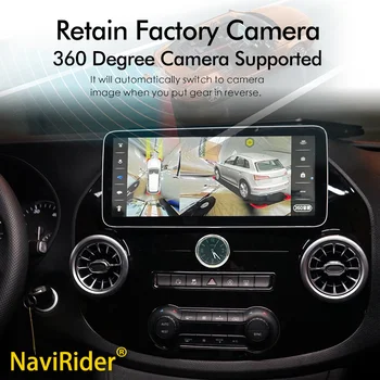 256 ГБ 12,3 Дюймов 2Din Автомобильный Радиоприемник Android 13 Экран Carplay Для Mercedes Benz Vito 116 2016 Стерео GPS Навигация DSP Видеоплеер 4
