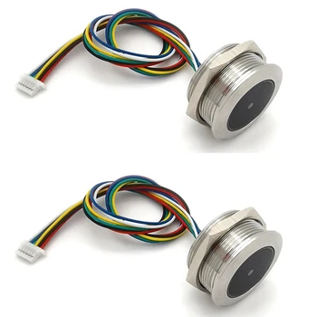 2X Металлическое светодиодное кольцо управления GM861 с индикаторной лампой Интерфейс UART 1D/ 2D Штрих-код Модуль считывания QR-кода штрих-кода
