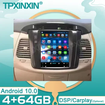 Android 10 4 + 64G для Toyota Innova IPS Навигация с сенсорным экраном Автомобильный мультимедийный GPS-радиоплеер встроенный Carplay