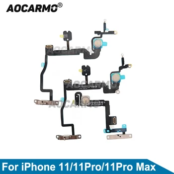 Aocarmo для iPhone 11Pro 11 Pro Максимальное включение Выключение питания Вспышка Шумоподавление Микрофон Верхняя часть для ремонта гибкого кабеля микрофона 0