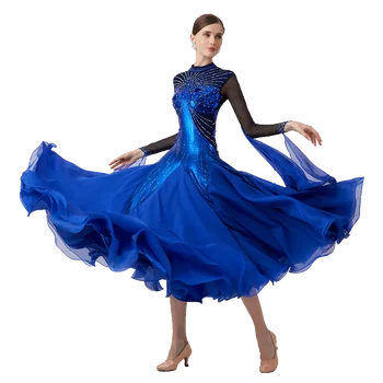 B-23171 Новое Женское Платье Для Современного Танца Со Стразами, Разнообразное По Цвету, Бальный Национальный Стандарт, Соревнование По Вальсу