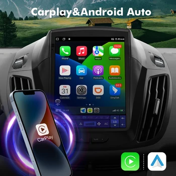 ISUDAR Android 12 Автомагнитола для Ford Kuga 2 Escape 3 C-Max 2012-2019 Мультимедиа 2 Din Tesla Вертикальный Экран GPS Carplay Стерео 2