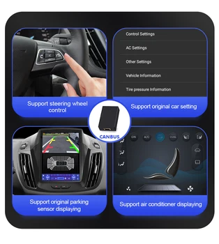 ISUDAR Android 12 Автомагнитола для Ford Kuga 2 Escape 3 C-Max 2012-2019 Мультимедиа 2 Din Tesla Вертикальный Экран GPS Carplay Стерео 4