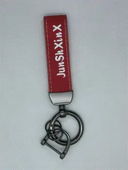 JunShXinX Универсальный Автомобильный Брелок Из Мягкой Искусственной Бархатной Кожи С логотипом бренда, Держатель Для Ключей с Защитой от Потери D-Образного Кольца, 2 Брелока Для Ключей