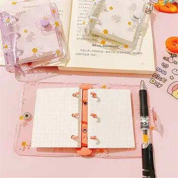 Kawaii Cute Mini Daisy Блокноты с отрывными листами, журнал для заметок, сделай САМ, переплет на 3 кольца, Ручная бумага, блокнот для заметок, органайзер, школьный дневник 3