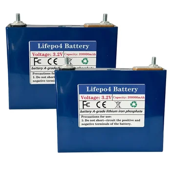 LiFePO4 перезаряжаемая литий-железо-фосфатная батарея, автономная солнечная система 200Ah 3.2 V подходит для судов, гольф-карт, ИБП, двигателя 2