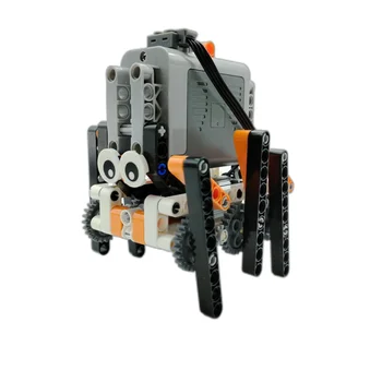 moc технический строительный блок силовая функция моторные части 6-ножный шагающий робот Бионический паук кирпичи DIY головоломки детские игрушки