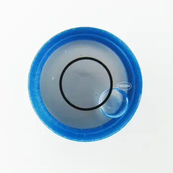 QASE 16*6 мм Стеклянный Круглый Пузырьковый Мини-Спиртовой уровень Инклинометр Высокой Точности Синий Корпус Черные Тики