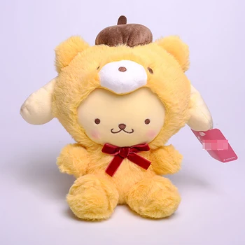 Sanrio Melody Cinnamoroll Hello Kt Kuromi Kawaii около 20 см Высококачественная Сидящая Плюшевая Игрушка Кукла Подарки для Подруг Детей 2