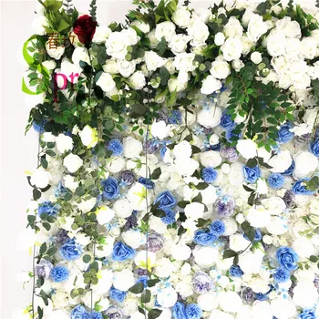 SPR 3D Дизайн Цветочный Букет на потолке Черный Пион Роза Гортензия Украшение из искусственных цветов Свадебный фон