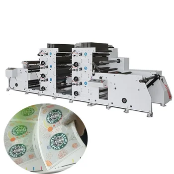 Автоматическая высокоточная машина для флексографской печати на рулонной бумаге 4 цвета, Цена машины для флексографских принтеров из нетканого пластика Pp