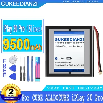 Аккумулятор GUKEEDIANZI Tablet, Аккумулятор Большой мощности для CUBE ALLDOCUBE iPlay 20 Pro, iPlay20 Pro, 20Pro, 9500mAh 0