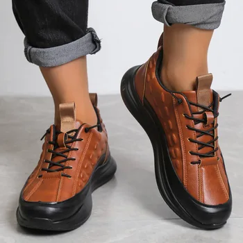 Большие размеры 38-48, Новые модные мужские кроссовки, модные разноцветные кроссовки на плоской подошве со шнуровкой, мужская повседневная удобная обувь на платформе для мужчин