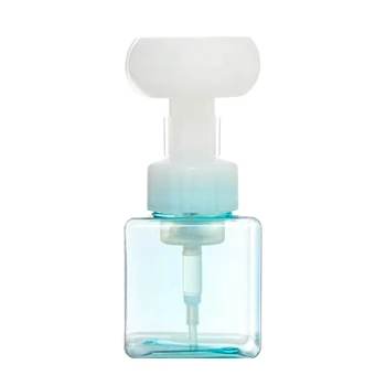 Бутылка для пенящегося мыла для рук в форме цветка Прозрачные бутылки многоразового использования объемом 250 мл 4