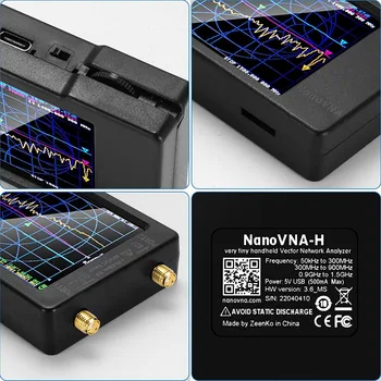 Векторный сетевой Анализатор NanoVNA-H 10 кГц-1,5 ГГц Последней версии 3.6 HF VHF UHF Антенный Анализатор с калибровкой SMA 5