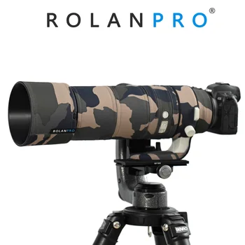 Водонепроницаемая крышка объектива ROLANPRO для Canon RF 200-800 мм F6.3-9 IS USM Камуфляжный дождевик, защитный рукав для объектива, чехол для оружия
