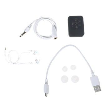 Водонепроницаемый MP3-плеер IPX8, поддержка 16 ГБ BT-приемника, Совместимая с Bluetooth запись звонков для плавания, дайвинга под водой