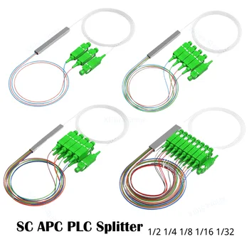Волоконно-оптический кабель-разветвитель, SC APC 1x32, набор из 10 деталей