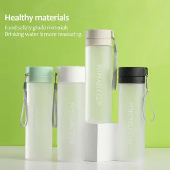 Высококачественная Бутылка Для Воды На Открытом Воздухе Большой Емкости Спортивная Спортивная Герметичная Бутылка Для Воды Без BPA Матовый Пластиковый Стаканчик Подарочная Кружка