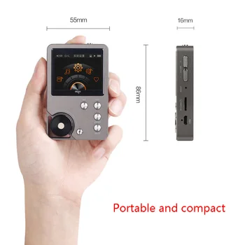 Высококачественный аудиоплеер HIFI DSD128 С поддержкой декодирования нескольких форматов Fever Walkman 128G С расширенным подключением OTG, Проигрыватель с двойным выходом 5