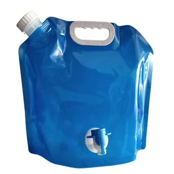 Главная Наружная Складная Портативная сумка для воды с краном Автомобильная сумка для хранения воды Ведро Аварийная сумка для воды Спортивная бутылка для верховой езды