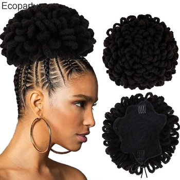 Грязный парик с косами, женский пучок для волос, модный 6-дюймовый пучок для волос с дредами в стиле афро, Синтетические пучки для волос для чернокожих женщин 0