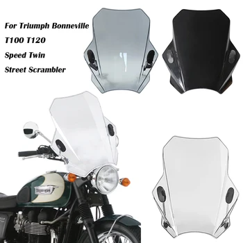 Дефлектор Экрана Лобового Стекла Мотоцикла Для Triumph Bonneville T100 T120 Speed Twin Street Scrambler 2022 2021 0