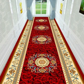 Длинный коридорный ковер для лестницы, Скандинавские ковры для прихожей, домашний гостиничный коврик для прохода, коврик для вечеринки, свадебные коврики 2