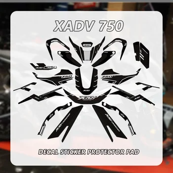 Для HONDA X-ADV 750 XADV x-adv 750 2017-2023 Мотоциклетные Наклейки 3D Гелевая Накладка На Бак Топливный Протектор Передний Задний Обтекатель Наклейки Декор 0