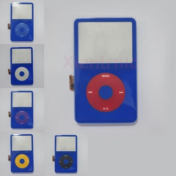Для iPod 5th Video Синяя передняя панель с корпусом для гибкого кабеля clickwheel для замены A1136