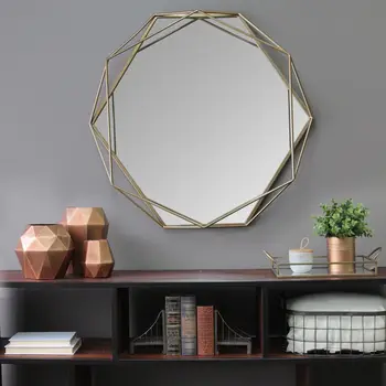 Зеркало для домашнего декора S11541, 31,50 Ш X 3,15 Г X 29,53 В, золотое 2