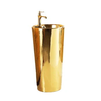 Золотой набор для ванной комнаты роскошная сантехника керамический золотой унитаз и раковина 3