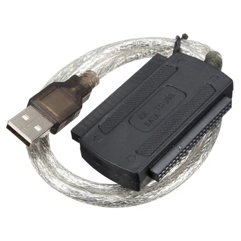 Кабель-конвертер USB 2.0 Male to IDE SATA Adapter Кабель-адаптер жесткого диска для ПК 2,5 