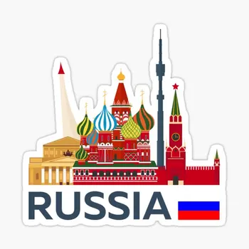Карта Российского флага, наклейка с любовью, Виниловое окно мотоцикла, автомобильные Аксессуары, Стеклянный шлем, гоночный кемпер, Наклейка на стену для бездорожья 5