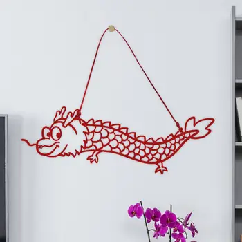 Китайский дракон, Лунный год, Подвесное художественное украшение, легкий кулон в виде дракона для вечеринки в спальне общежития, вечеринки в кабинете, фестивали