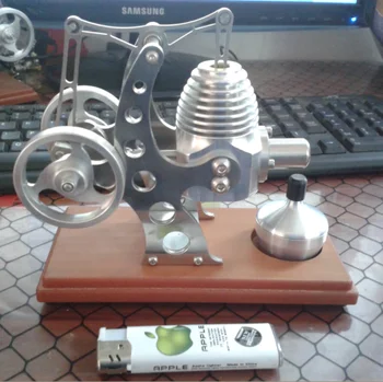 Комплект моделей одноцилиндрового двигателя Стирлинга, игрушка для научных экспериментов с двигателем внешнего сгорания для студентов и взрослых