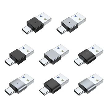Металлический адаптер USB Male-USB C Male для быстрой передачи данных и зарядки