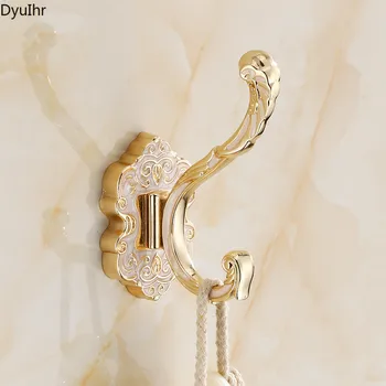 Металлический настенный крючок для пальто DyuIhr в европейском стиле, красиво вырезанный крючок для пальто в гостиной, дверной задний крючок, аксессуары для ванной комнаты 3