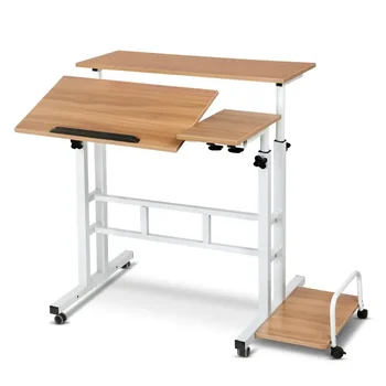 Мобильный компьютерный стол, Подъемный стол, Складной стоячий стол, прикроватная тумбочка для спальни, одиночный маленький столик